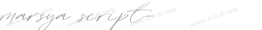 marsya script字体转换